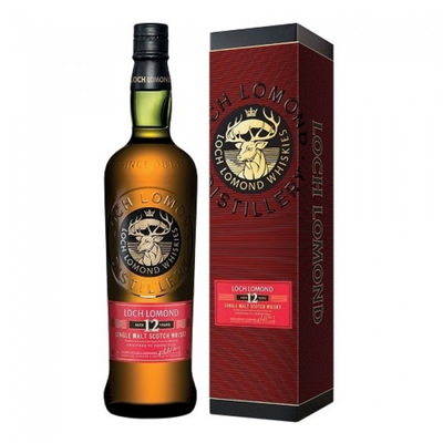 LOCH LOMOND 12 YEAR OLD SINGLE MALT SCOTCH WHISKY 750ML