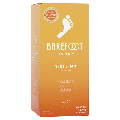 BAREFOOT RIESLING CALIFORNIA 750ML
