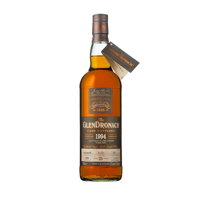 THE GLENDRONACH 26 YEAR OLD 1994 CASK #5287 SINGLE MALT SCOTCH WHISKY 750ML