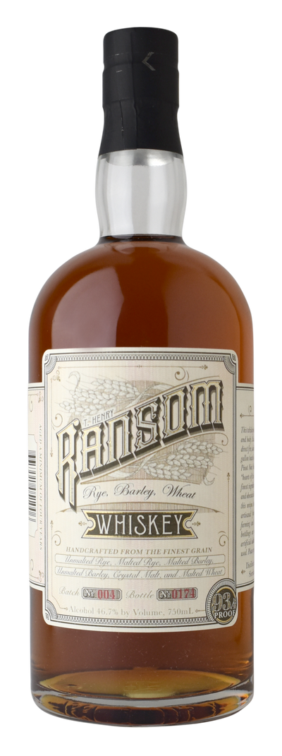 RANSOM RYE BARLEY WHEAT WHISKEY 750ML