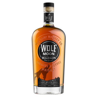 WOLF MOON STRAIGHT BOURBON WHISKEY 750ML