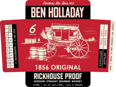 BEN HOLLADAY RICKHOUSE PROOF BOURBON 750ML