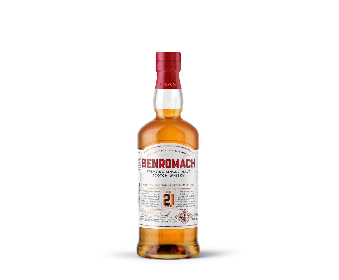 BENROMACH SINGLE MALT 21 YEAR 750ML