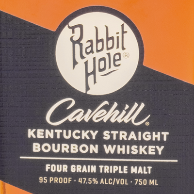 RABBIT HOLE CAVEHILL KENTUCKY STRAIGHT BOURBON WHISKEY 200ML/187ML