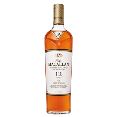 THE MACALLAN 12 YEAR OLD SHERRY OAK SINGLE MALT SCOTCH WHISKY 750ML