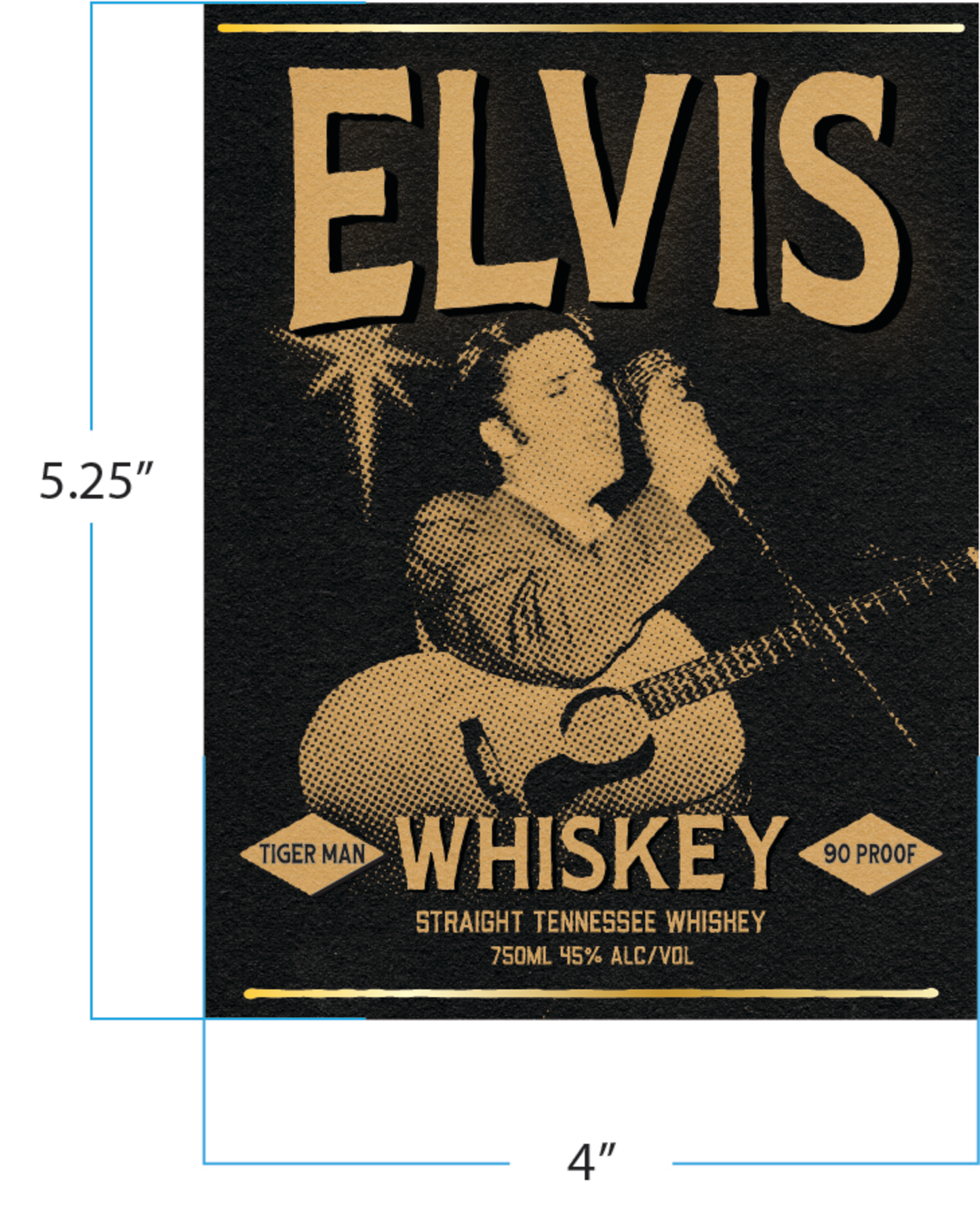 ELVIS STRAIGHT TENN WHSKY 750ML