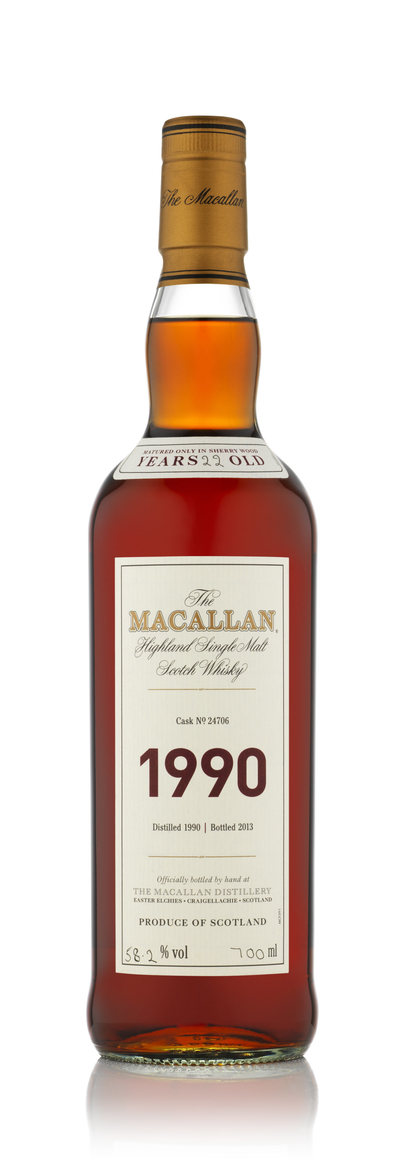 THE MACALLAN FINE & RARE 1990 VINTAGE SINGLE MALT SCOTCH WHISKY 750ML