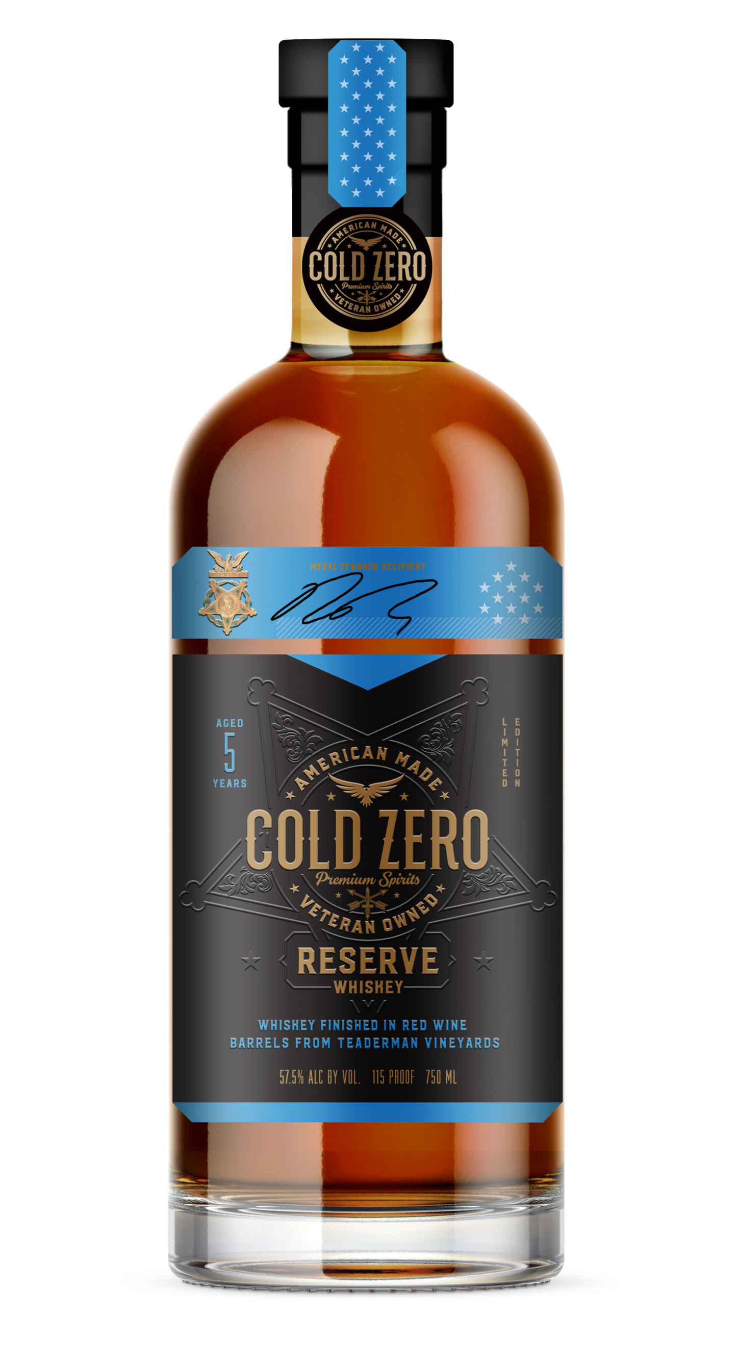 COLD ZERO MEDAL HNR RSV WSK 5Y 750ML