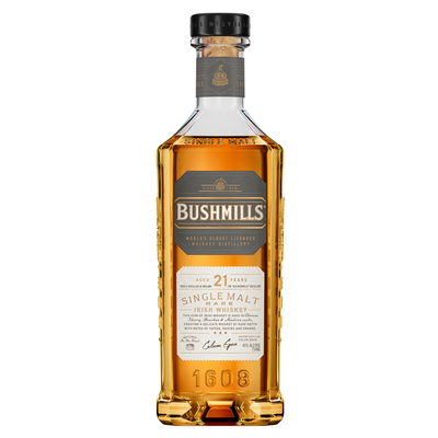 BUSHMILLS 21 YEAR OLD SINGLE MALT IRISH WHISKEY 750ML