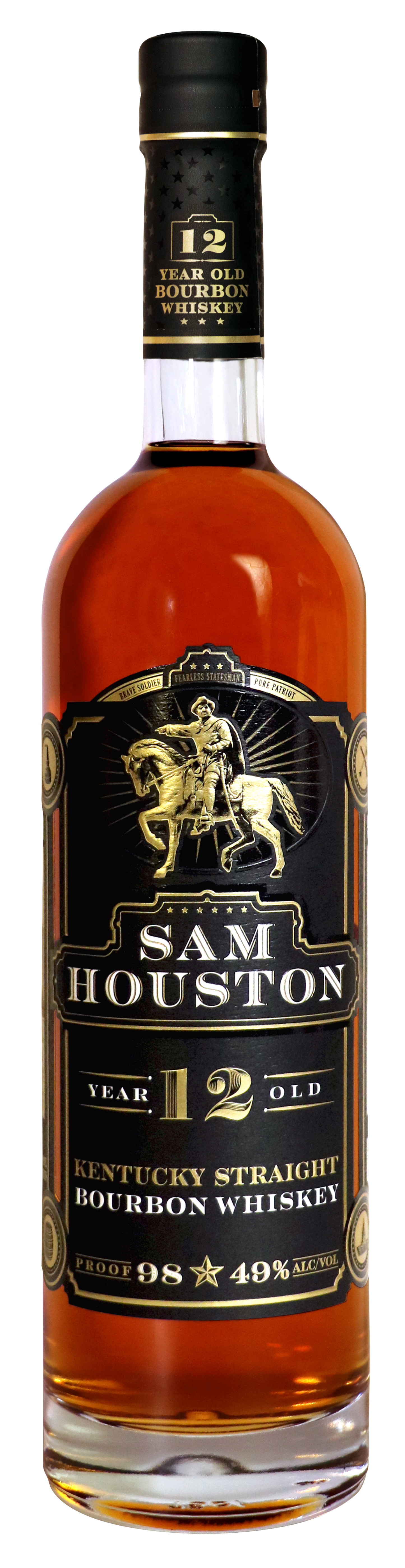 SAM HOUSTON STRAIGHT BOURBON 12YR 750ML