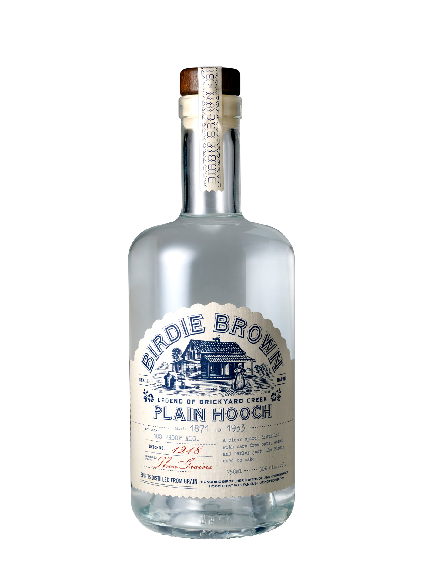 BIRDIE BROWN PLAIN HOOCH WHISKEY 750ML