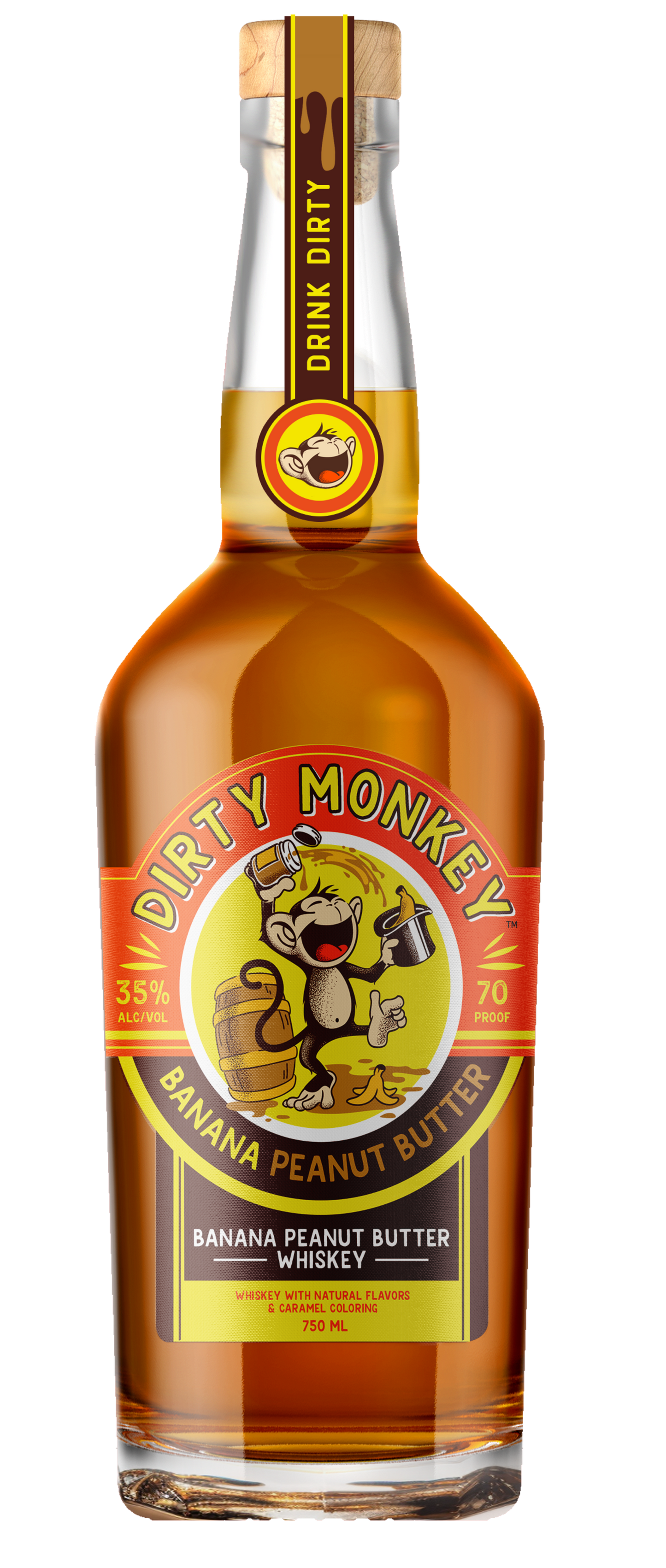 DIRTY MONKEY BANANA PEANUT BUTTER WHISKEY 50ML