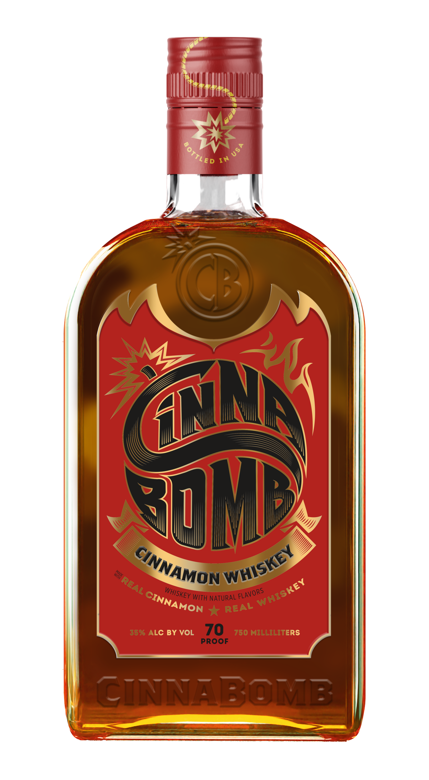 CINNABOMB CINNAMON WHISKEY 750ML