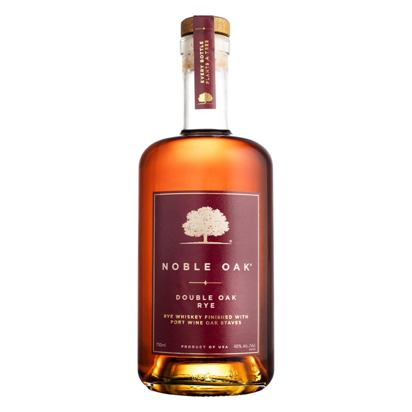 NOBLE OAK DOUBLE OAK RYE WHISKEY 750ML