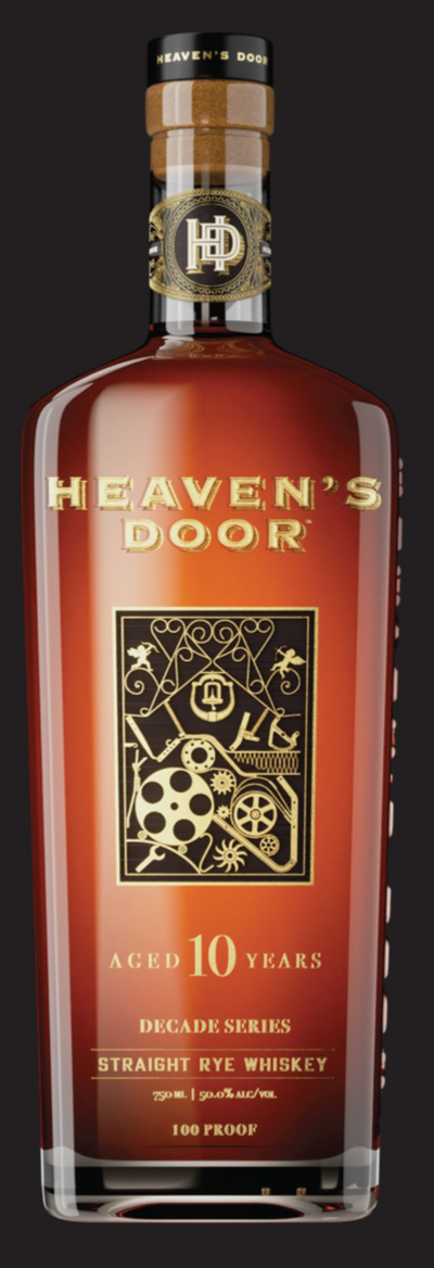 HEAVENS DOOR DECADE SERIES STAIGHT BOURBON AGED 10 YEARS 750ML