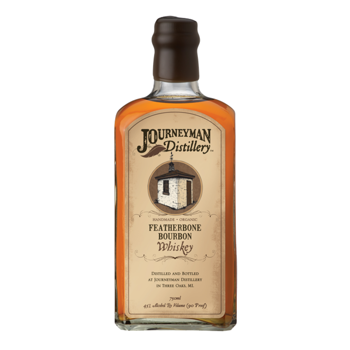 JOURNEYMAN DISTILLERY FEATHERBONE BOURBON WHISKEY 750ML