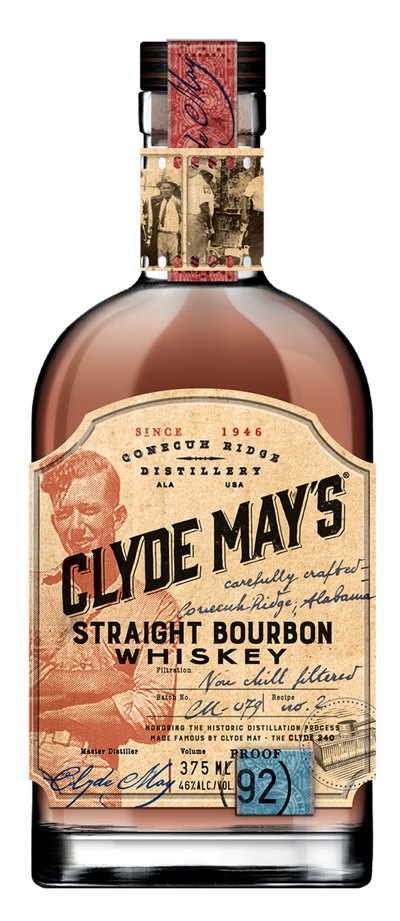 CLYDE MAY'S STRAIGHT BOURBON WHISKEY 375ML