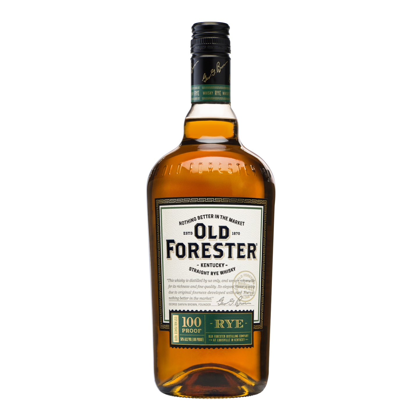 OLD FORESTER KENTUCKY STRAIGHT RYE WHISKEY 1L