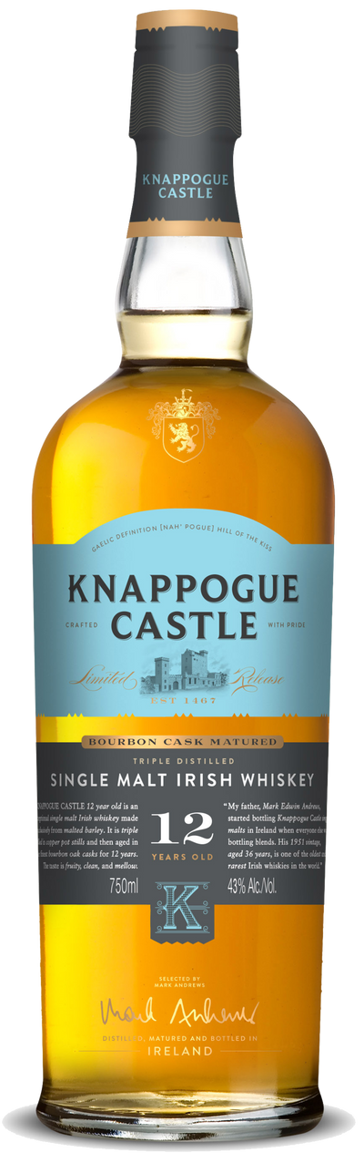 KNAPPOGUE CASTLE SINGLE MALT IRISH WHISKEY 12 YEAR 750ML