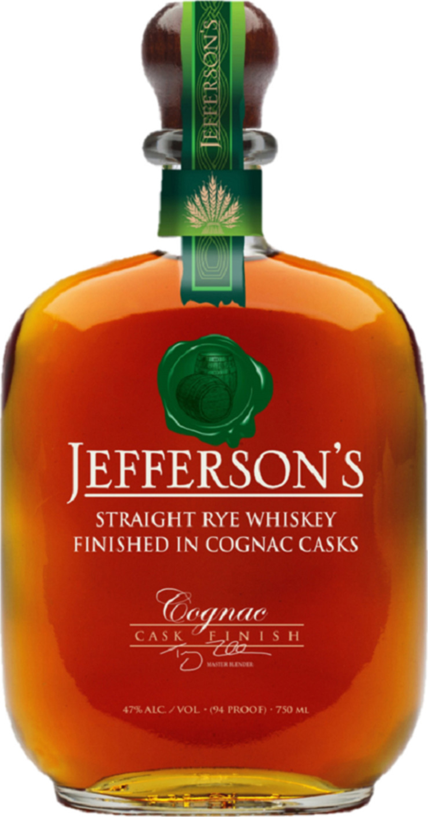 JEFFERSON'S COGNAC CASK FINISHED STRAIGHT RYE WHISKEY 750ML