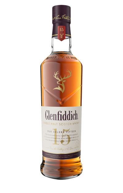 GLENFIDDICH 15 YEAR OLD SINGLE MALT SCOTCH WHISKY 750ML