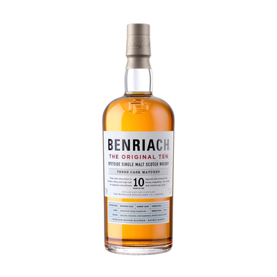 BENRIACH THE ORIGINAL TEN YEAR OLD SINGLE MALT SCOTCH WHISKY 750ML