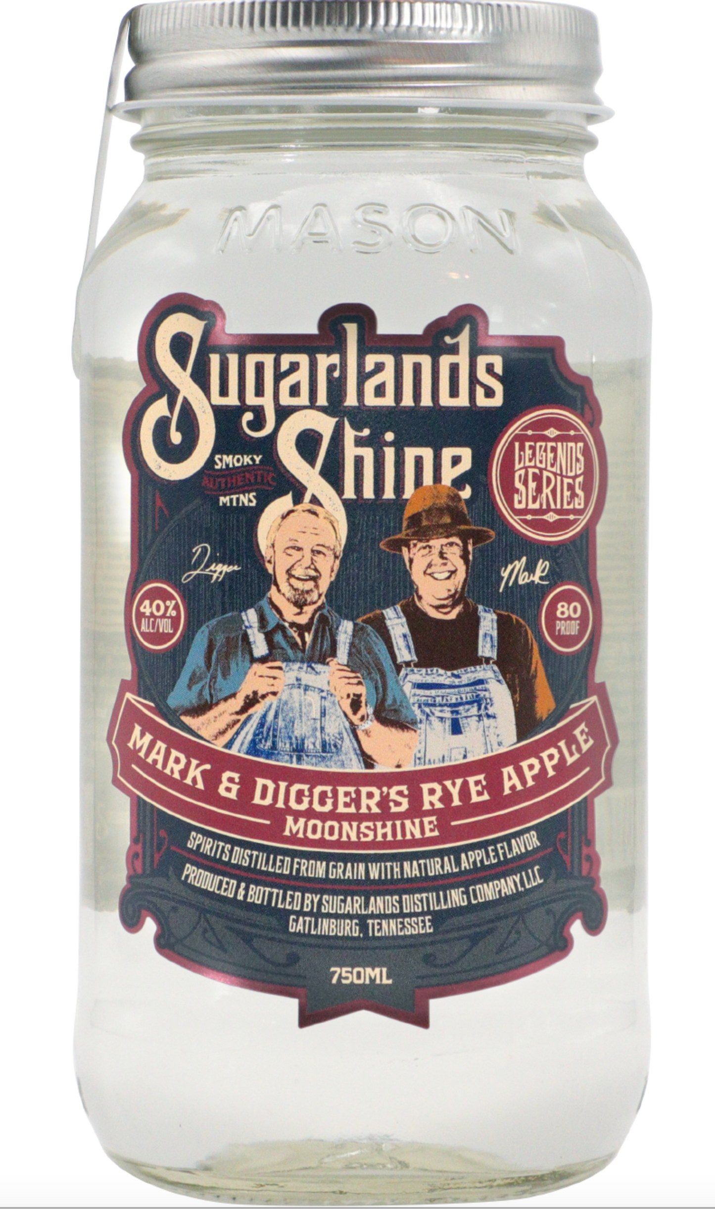 SUGARLANDS M&D RYE APPLE MOONSHN 50ML