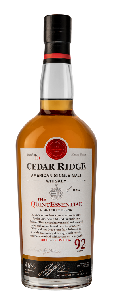 CEDAR RIDGE QUINTESSNTL WHSKY 750ML