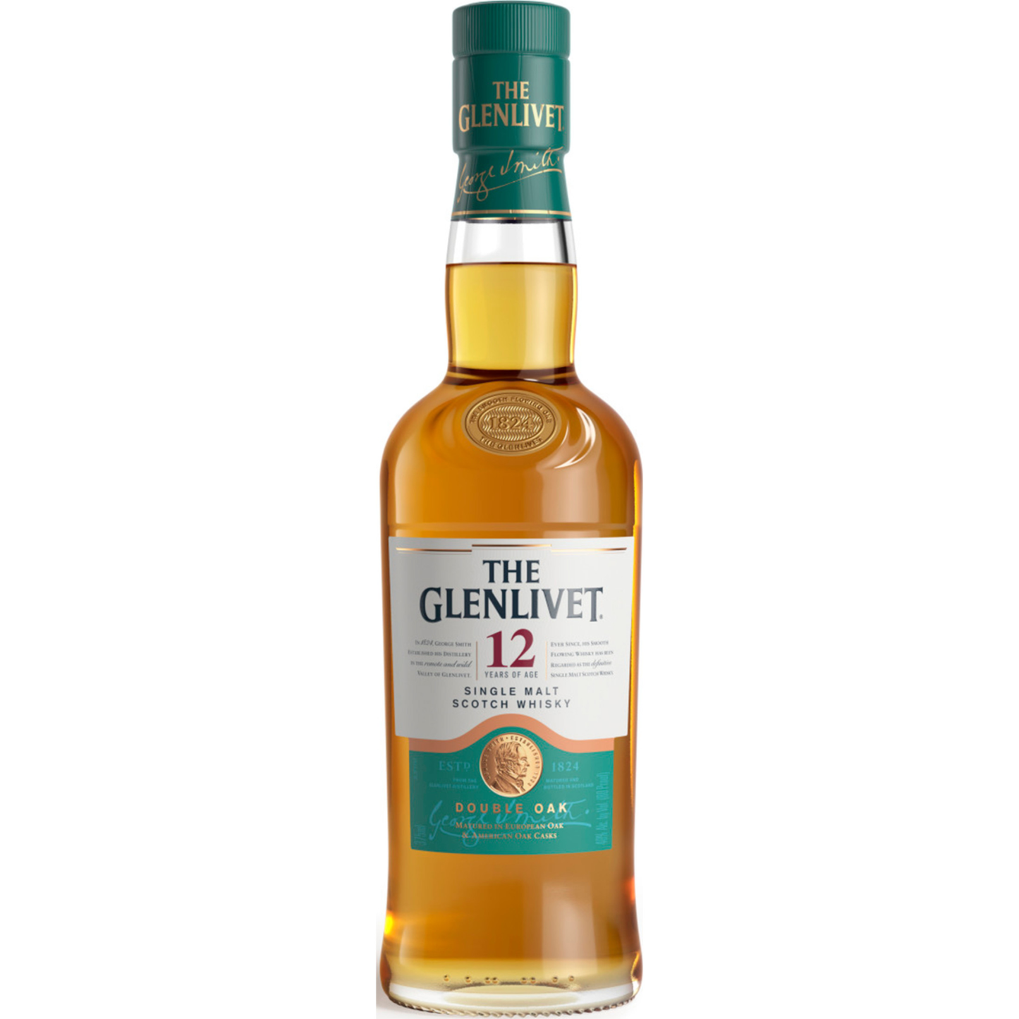 THE GLENLIVET 12 YEAR OLD SINGLE MALT SCOTCH WHISKY 375ML