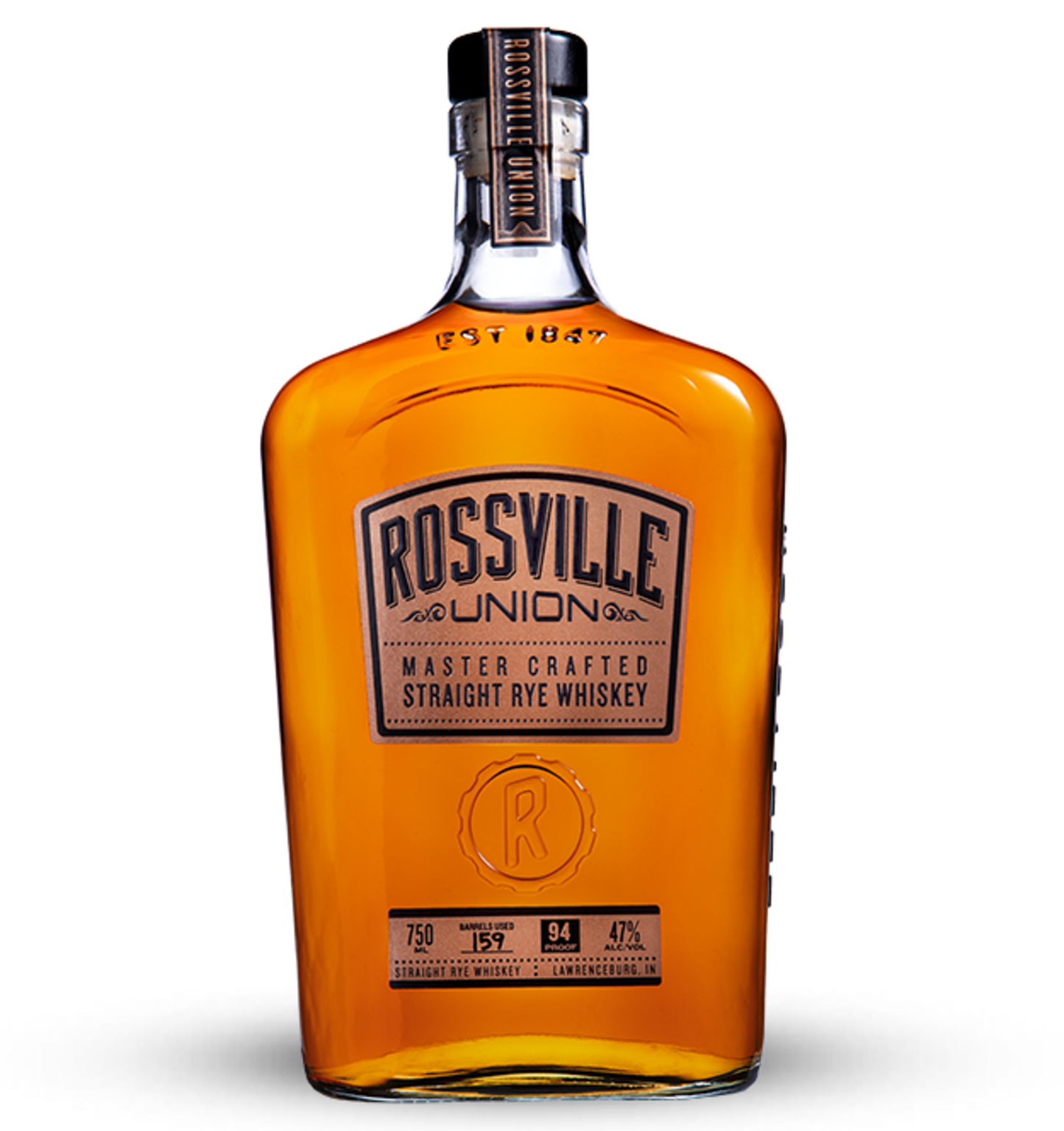 ROSSVILLE UNION STRAIGHT RYE WHISKEY 750ML