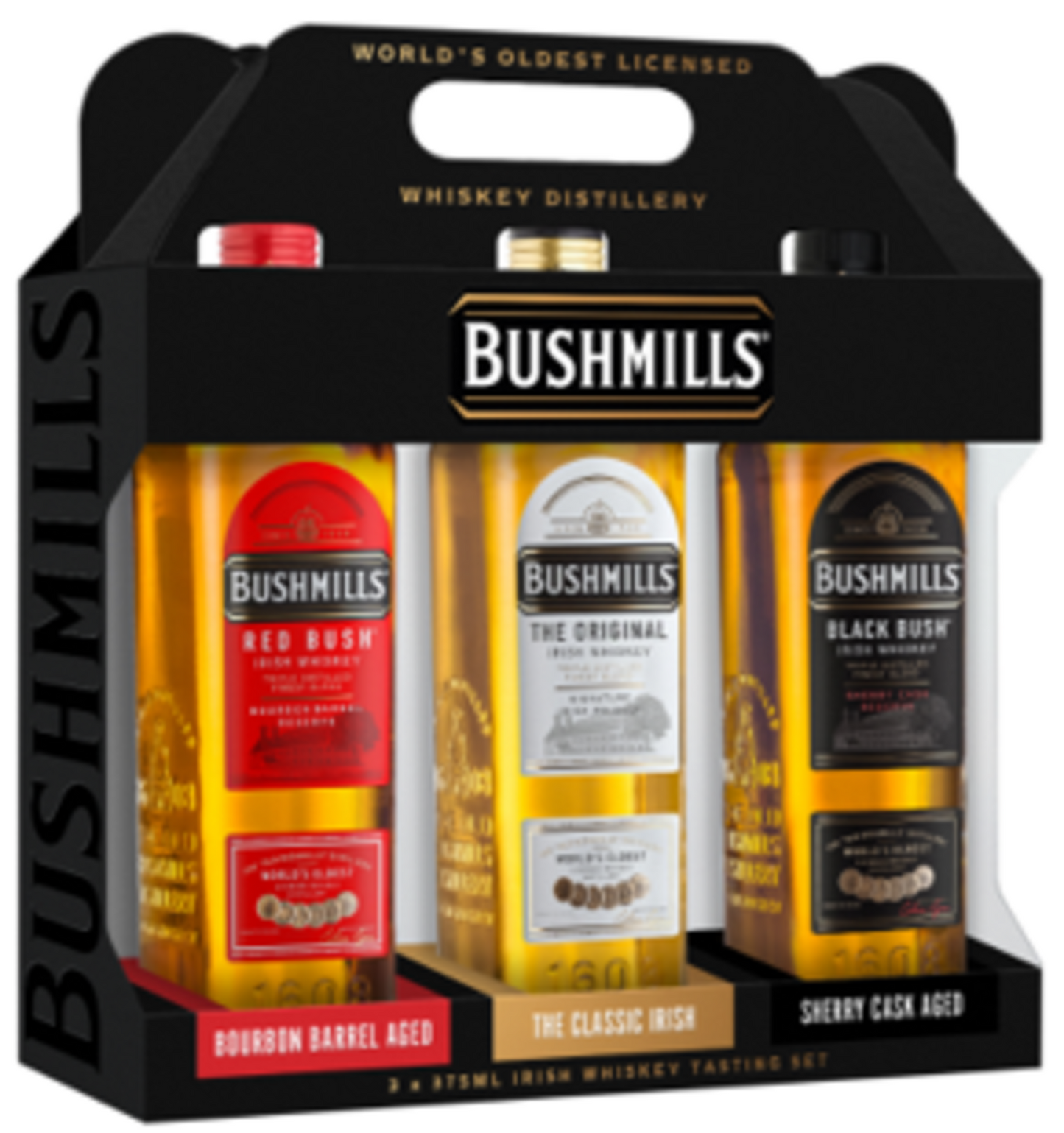 BUSHMILLS IRISH WHISKEY COMBO PACK 375ML