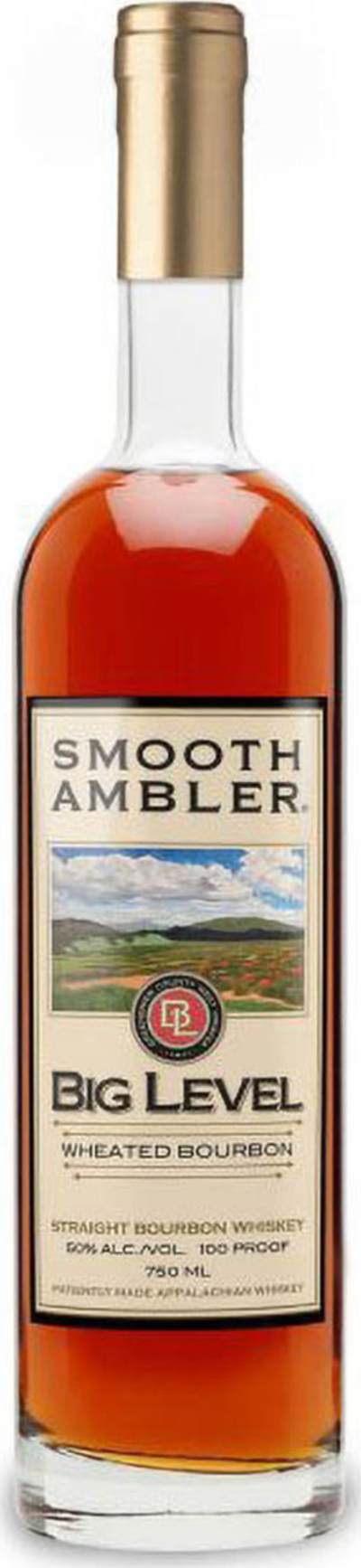 SMOOTH AMBLER BIG LEVEL WHEATED STRAIGHT BOURBON WHISKEY 750ML