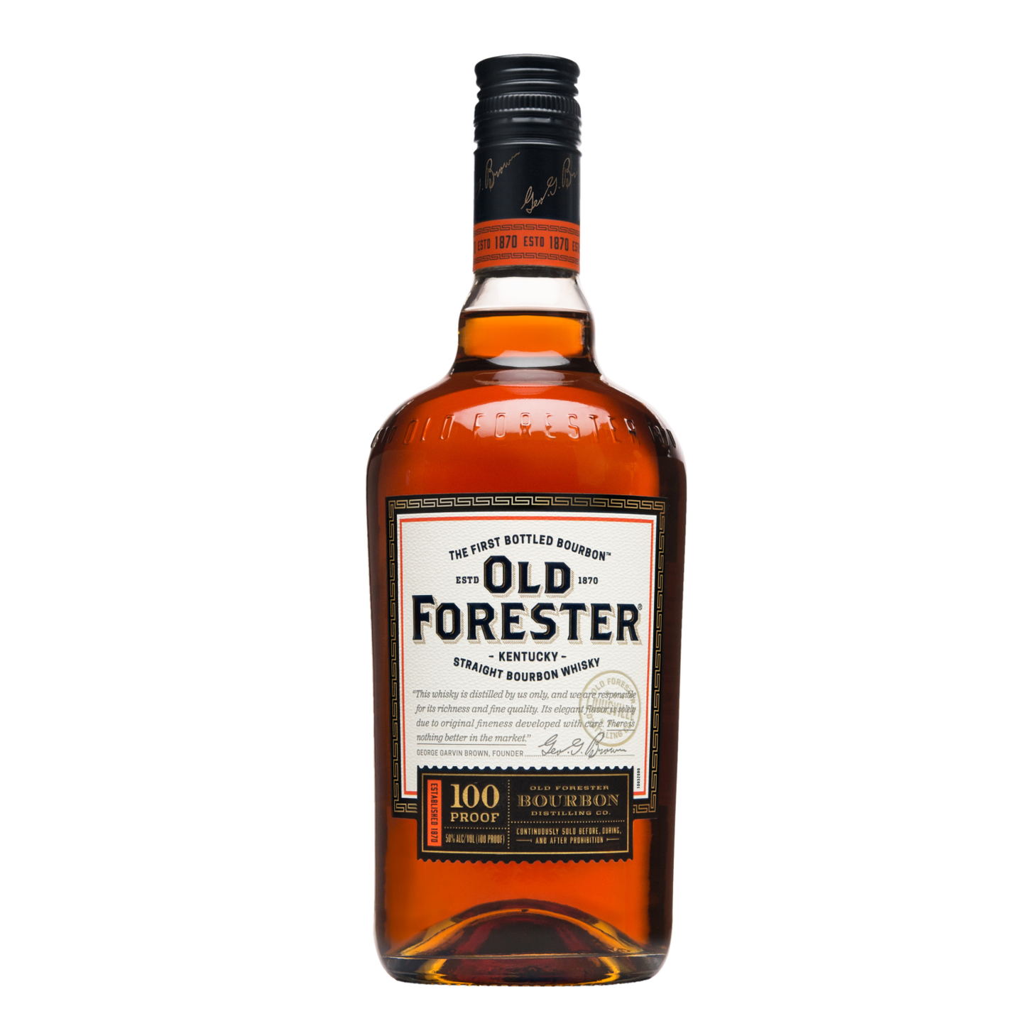 OLD FORESTER KENTUCKY STRAIGHT BOURBON WHISKEY 100 PROOF 750ML