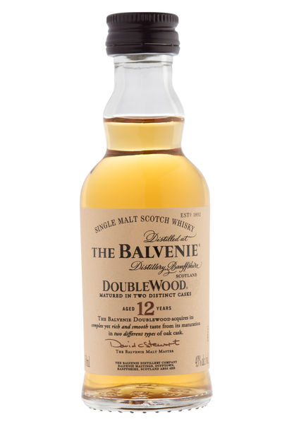 THE BALVENIE 12 YEAR OLD DOUBLEWOOD AGED SINGLE MALT SCOTCH WHISKY 50ML