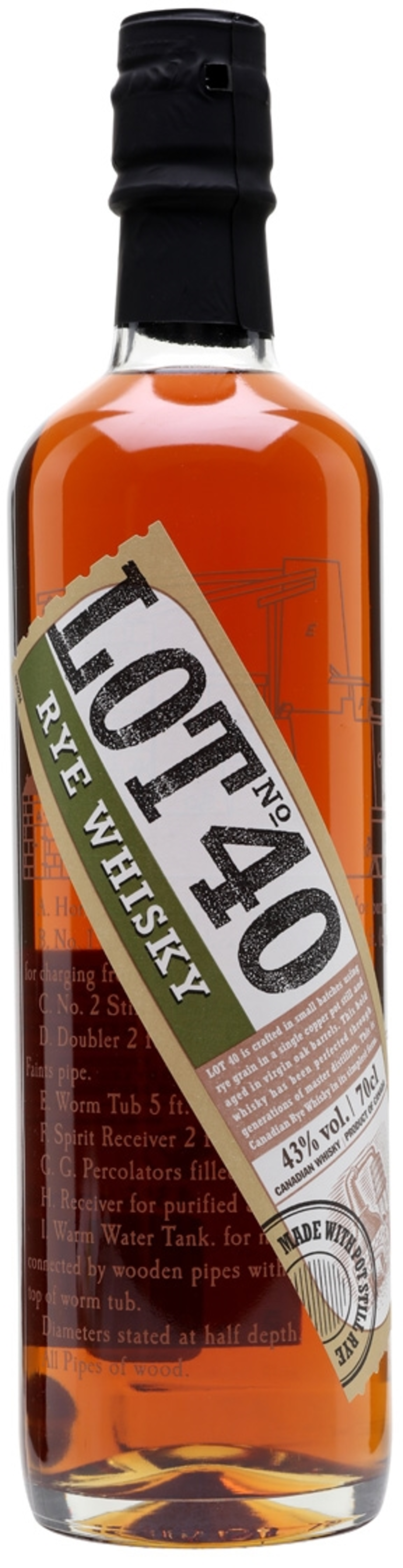 LOT 40 CANADIAN RYE WHISKEY 750ML