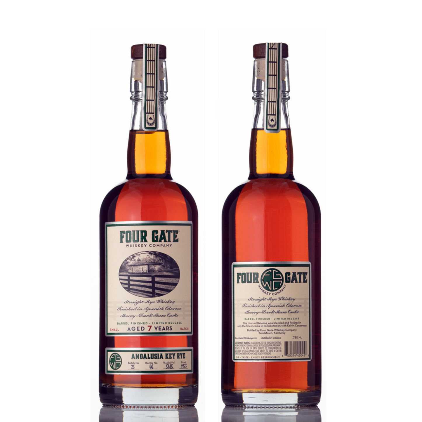 FOUR GATE BATCH 25 ANDALUSIA KEY RYE WHISKEY 750ML