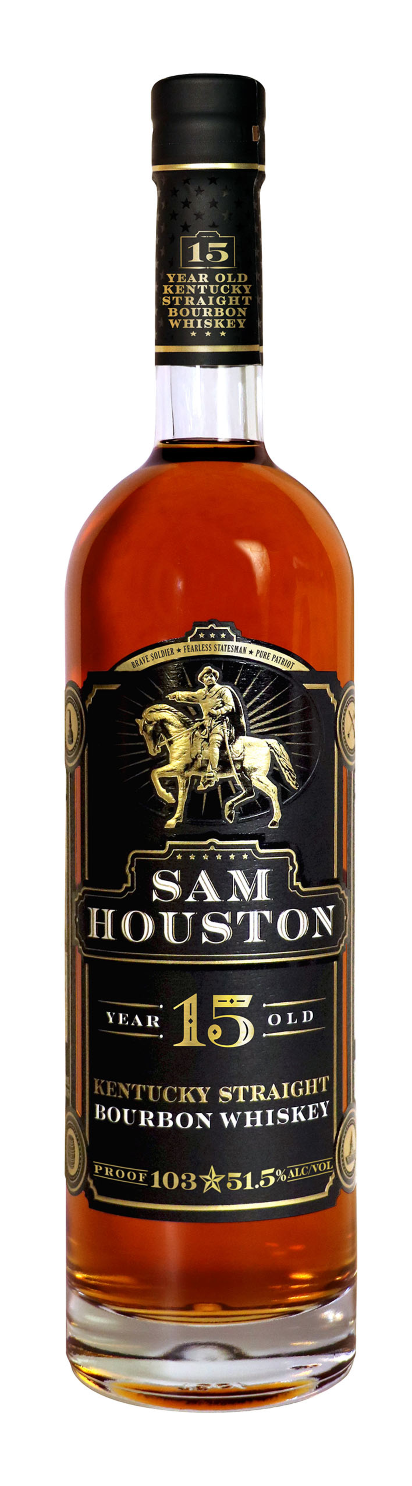 SAM HOUSTON 15 YEAR OLD KENTUCKY STRAIGHT BOURBON WHISKEY 750ML