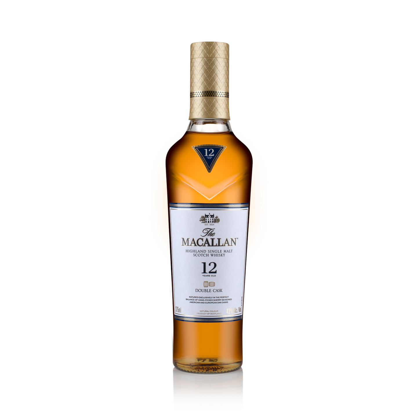 THE MACALLAN 12 YEAR OLD DOUBLE CASK SINGLE MALT SCOTCH WHISKY 375ML