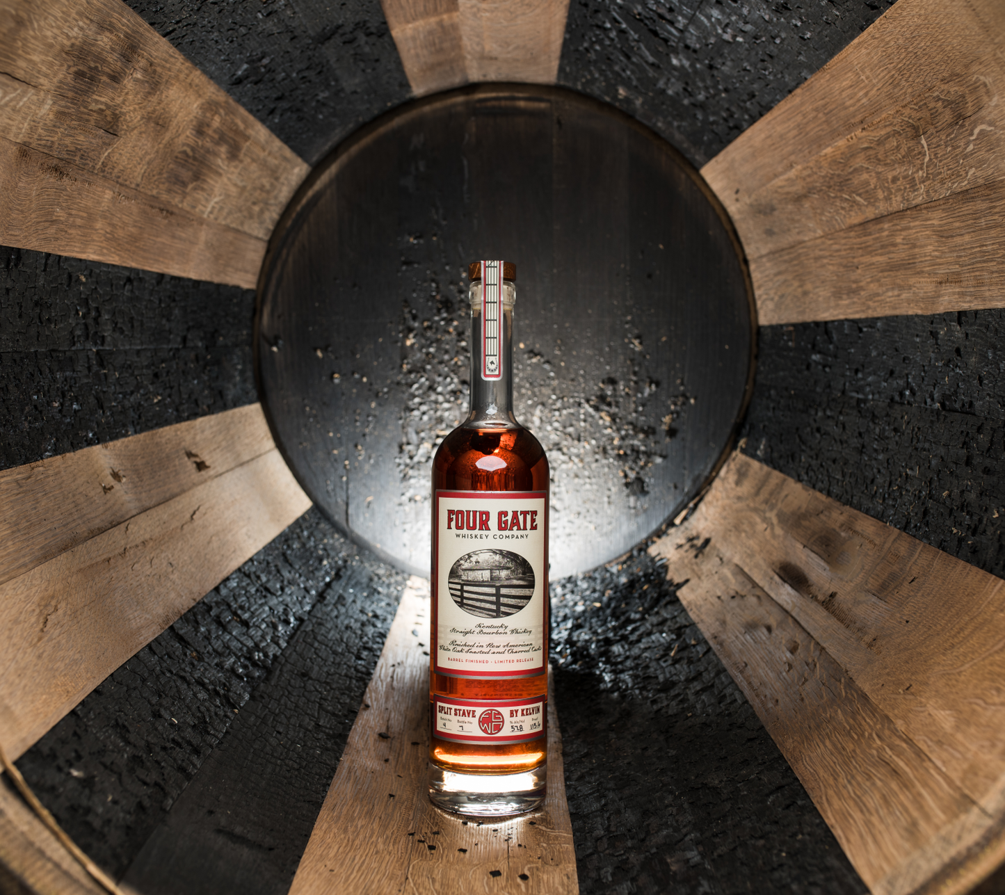 FOUR GATE SPLIT STAVE KENTUCKY STRAIGHT BOURBON WHISKEY 750ML