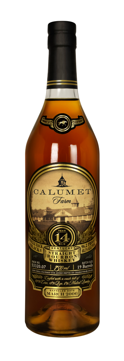 CALUMET FARM 14 YEAR OLD BLACK RACK KENTUCKY STRAIGHT BOURBON WHISKEY 750ML