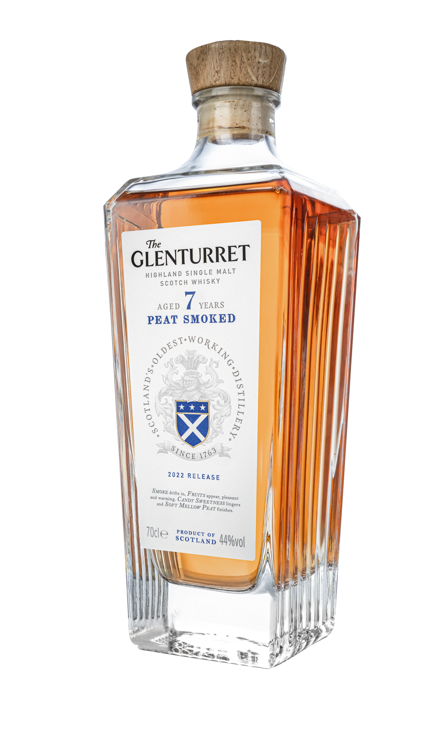 GLENTURRET 7YR PEAT SMKD WSKY 750ML