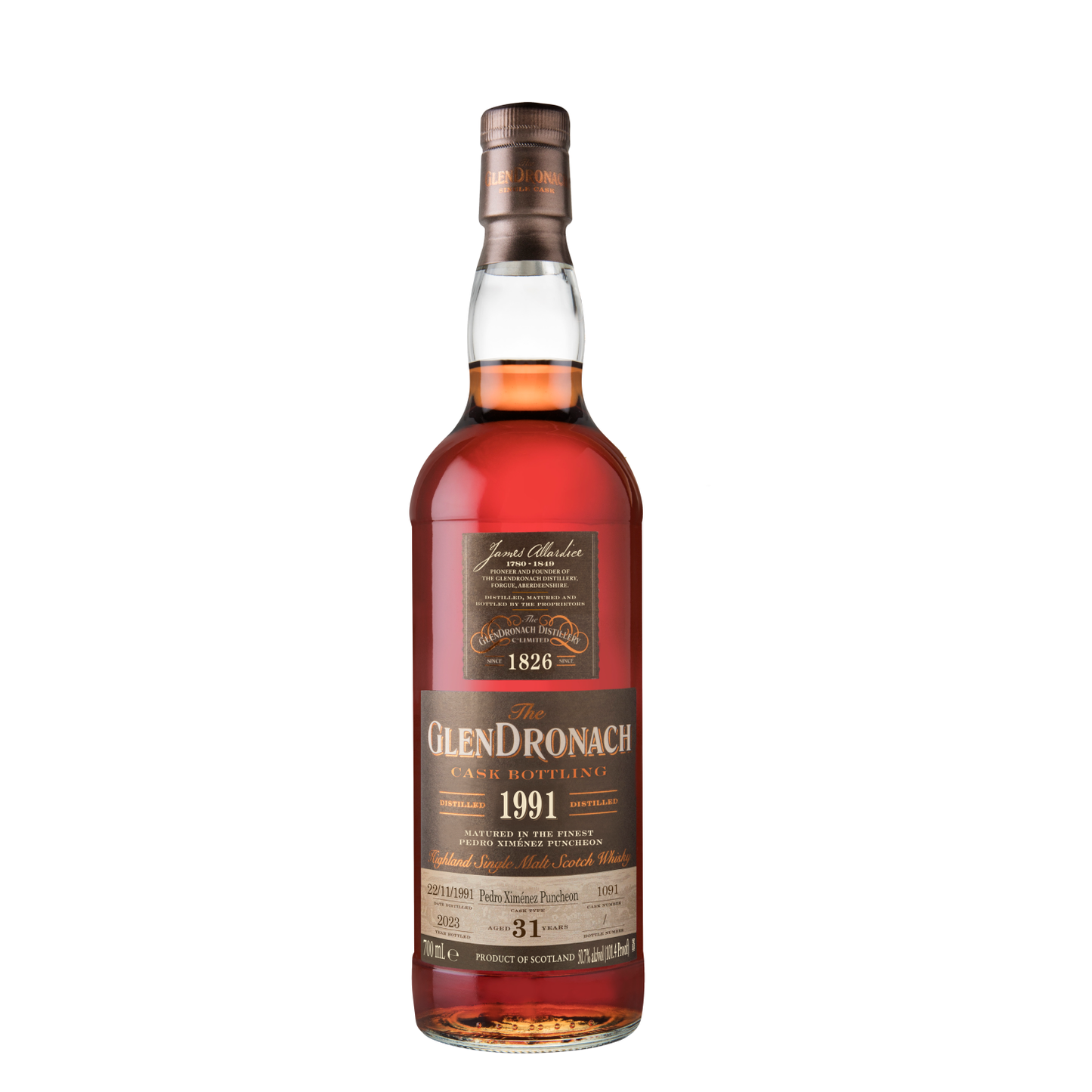 GLENDRONACH 31Y 1991 CSK 1091 750ML