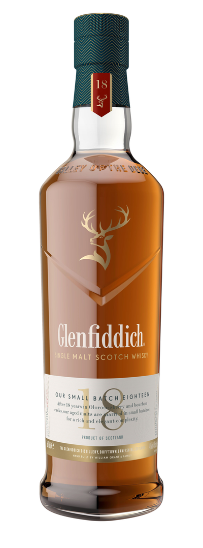 GLENFIDDICH 18 YEAR OLD SINGLE MALT SCOTCH WHISKY 750ML