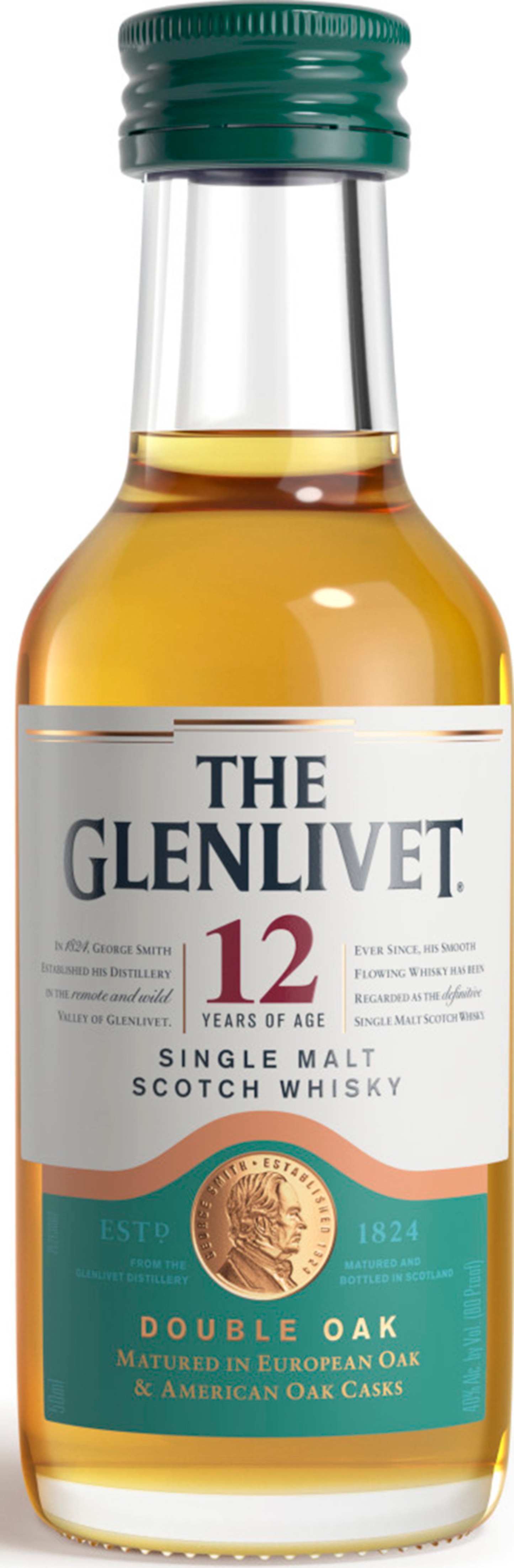 THE GLENLIVET 12 YEAR OLD SINGLE MALT SCOTCH WHISKY 50ML