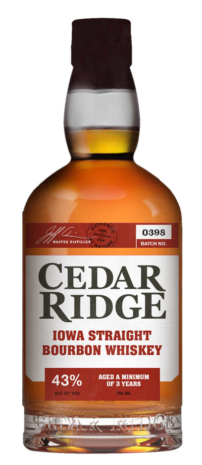 CEDAR RIDGE IOWA STRGHT BOURBON 750ML