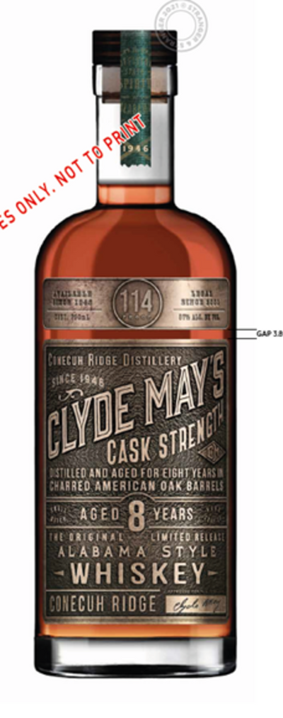 CLYDE MAYS CASK STRENGTH WHISKEY 8 YEAR 750ML