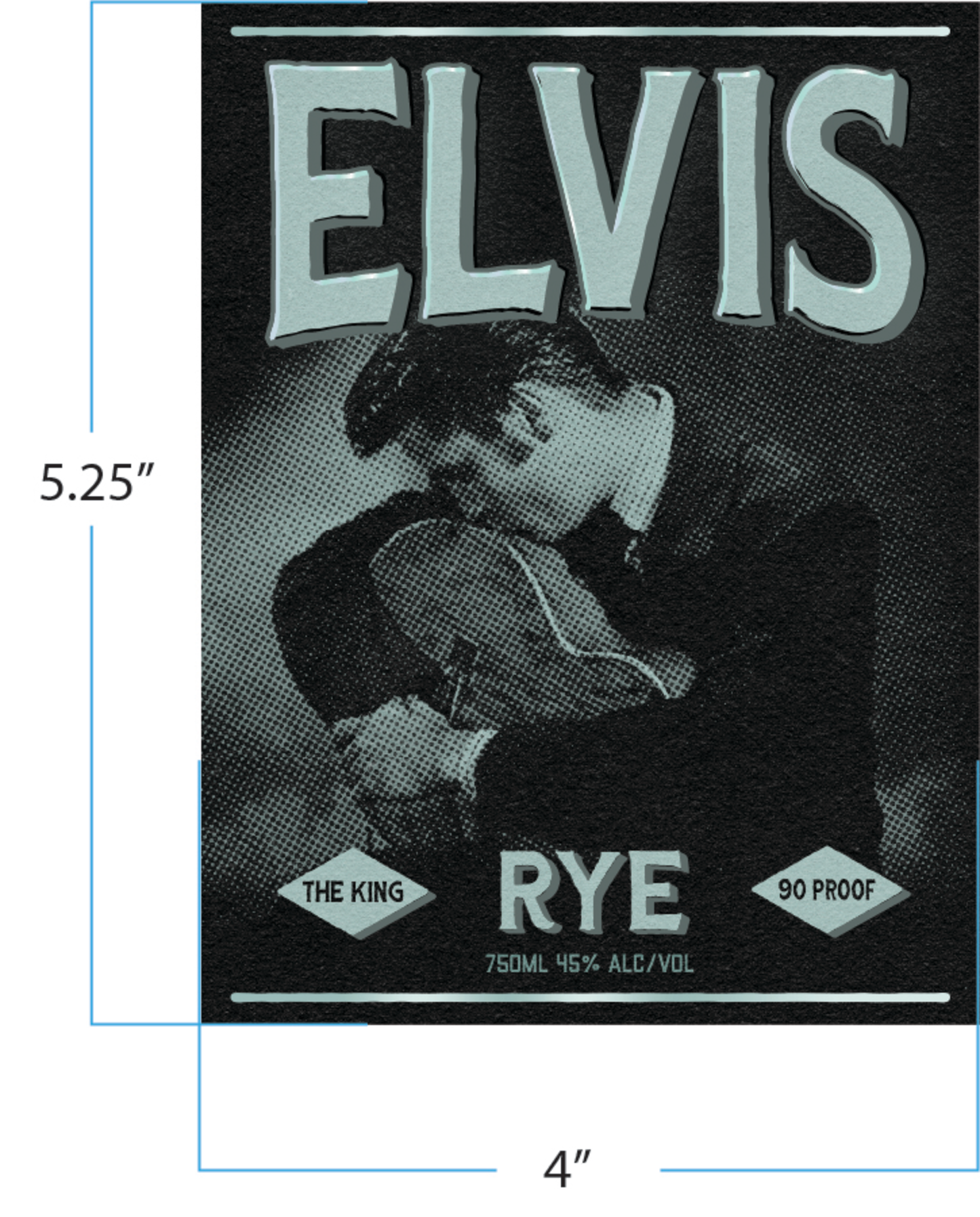 ELVIS STRAIGHT RYE WHSKY 750ML