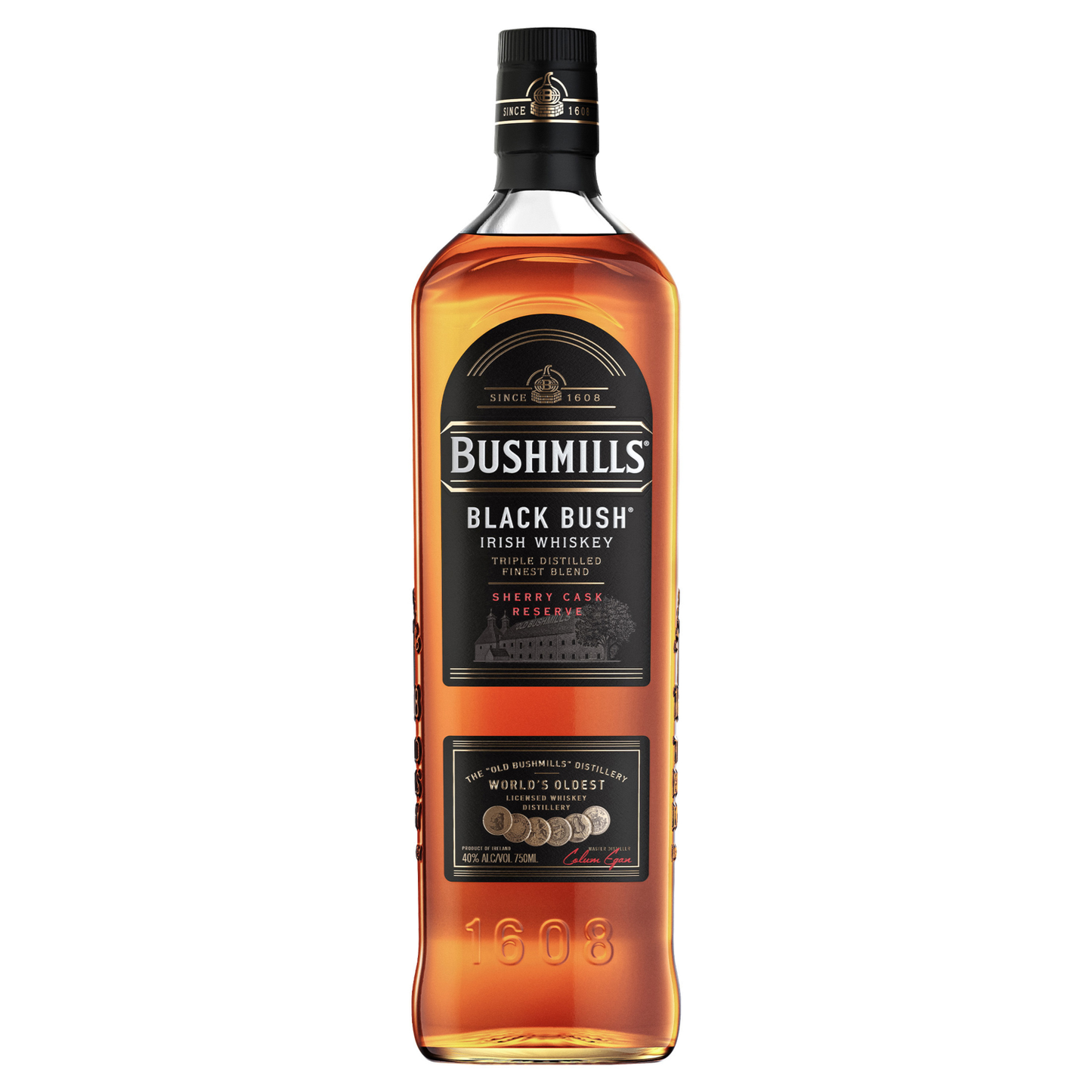 BUSHMILLS BLACK BUSH IRISH WHISKEY 750ML