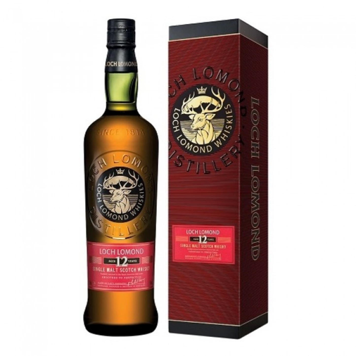 LOCH LOMOND 12 YEAR OLD SINGLE MALT SCOTCH WHISKY 750ML