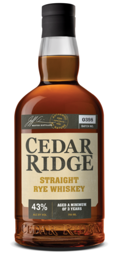 CEDAR RIDGE STRT RYE WHISKEY 750ML